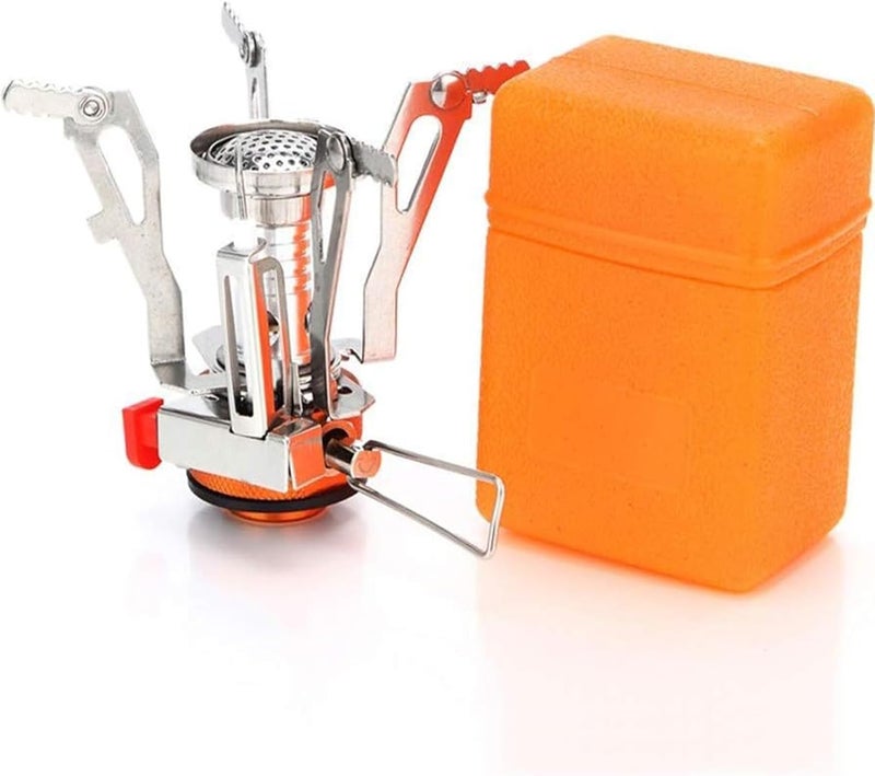 YCDMLJC Portable Camping Stove Backpacking Stove, Specialized Hiking Stove Camping Stove with Piezo Ignition Stable Support Wind-Resistance, Camp Stove for Outdoor cooking Camping Hiking Adventure Cooking - Image 1